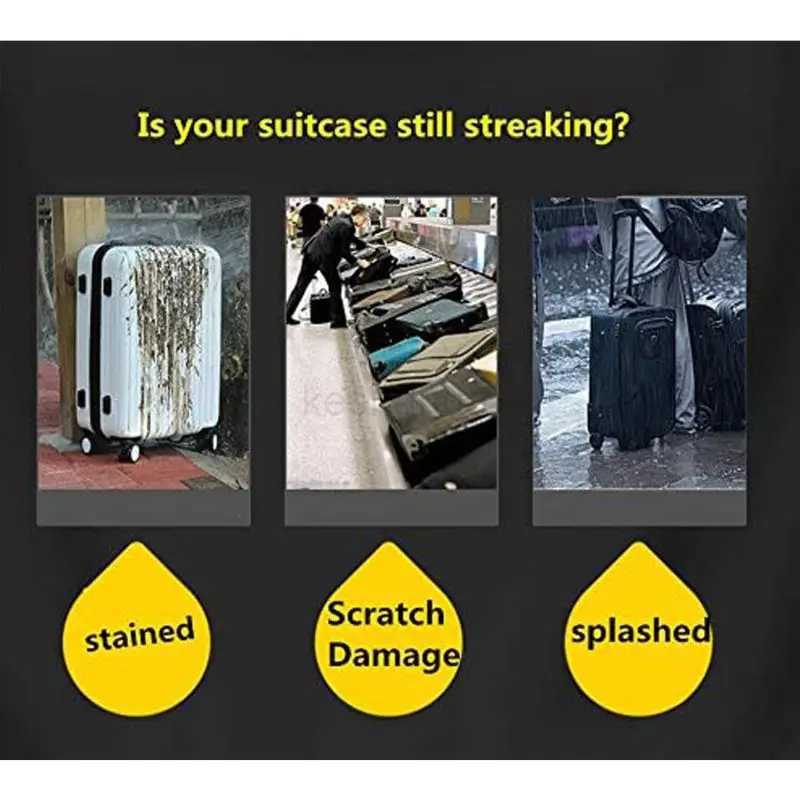 18 to 30 Luggage Cover Protector Bag PVC Clear Plastic Suitcase Cover Protectors Travel Luggage Sleeve ProtectorXJ240723