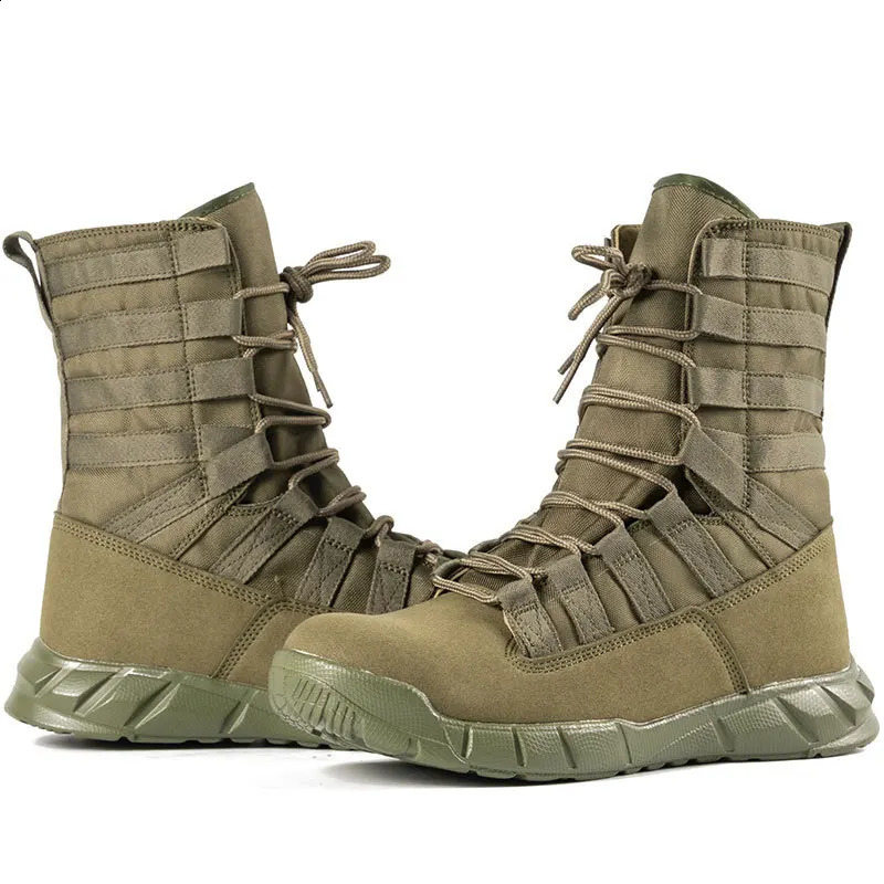 Lightweight Combat Boots Tactical Boots Men Outdoor Hiking Desert Army Shoes Breathable Comfort Male Jungle Ankle Shoes 240708