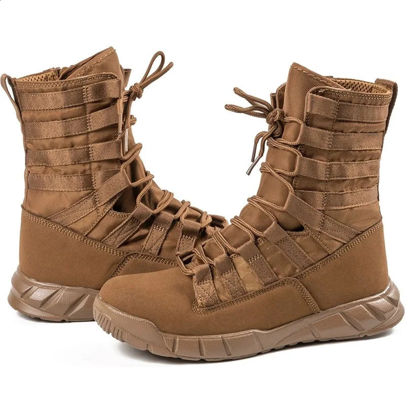 Lightweight Combat Boots Tactical Boots Men Outdoor Hiking Desert Army Shoes Breathable Comfort Male Jungle Ankle Shoes 240708