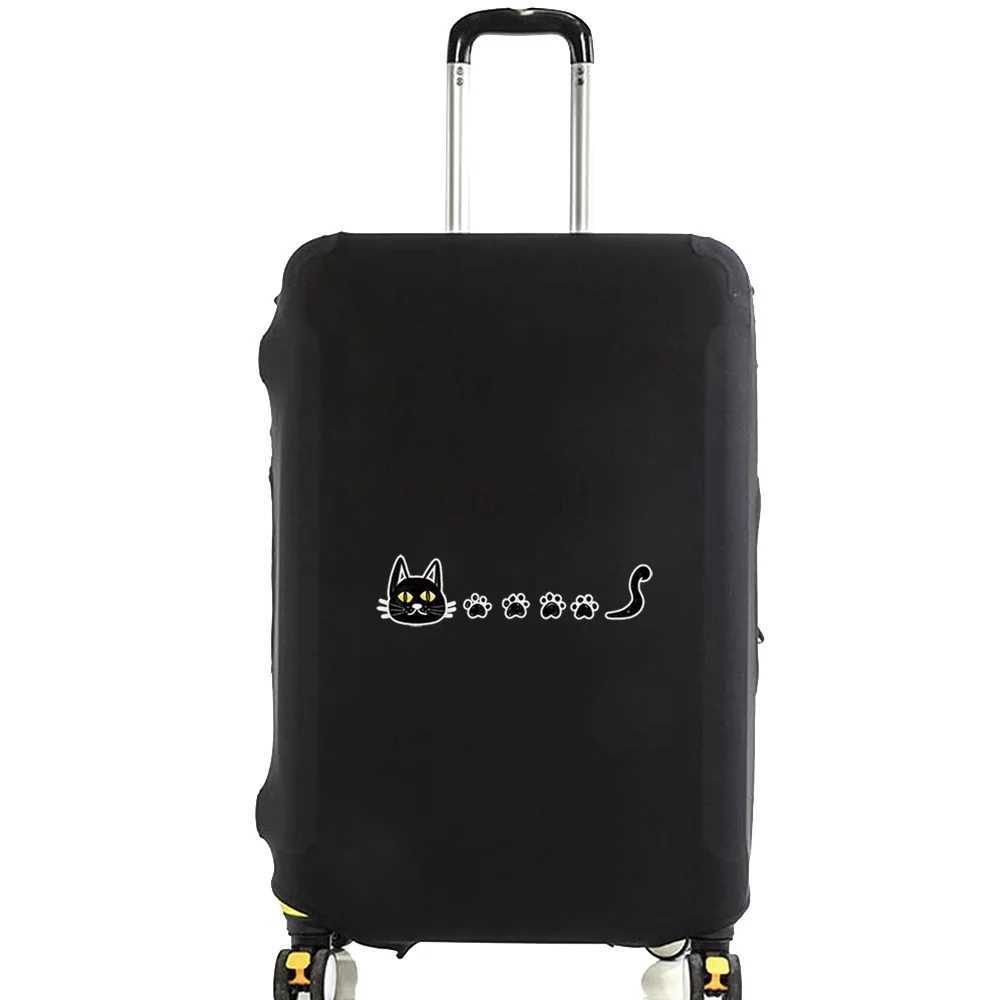 Suitcase Dust Cover Luggage Elastic Covers Footprints Print for 18-28 Inch Trolley Baggage Protective Cover Travel AccessorieXJ240723