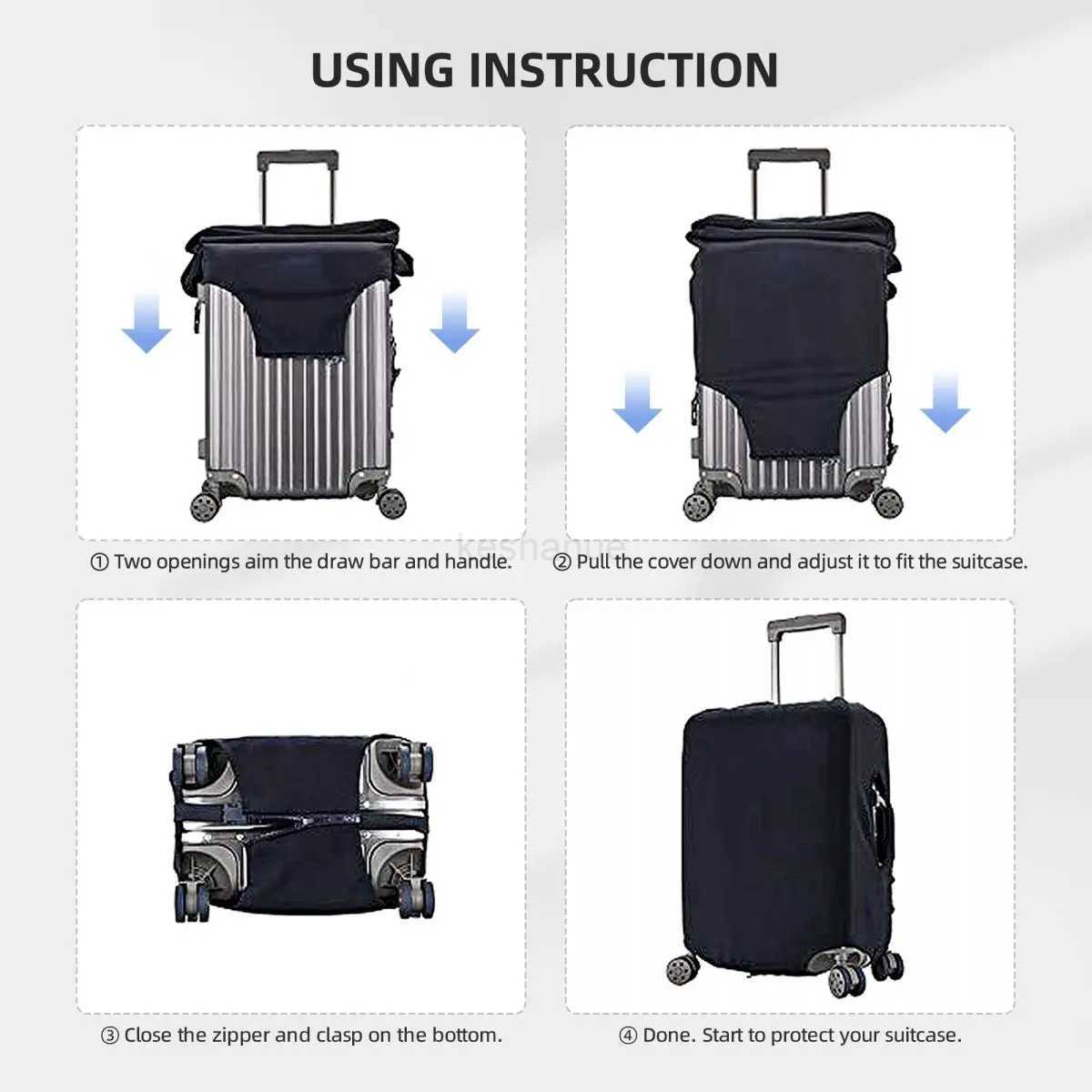Custom Cute Minions Luggage Cover Protector Dust Proof Travel Suitcase CoversXJ240723