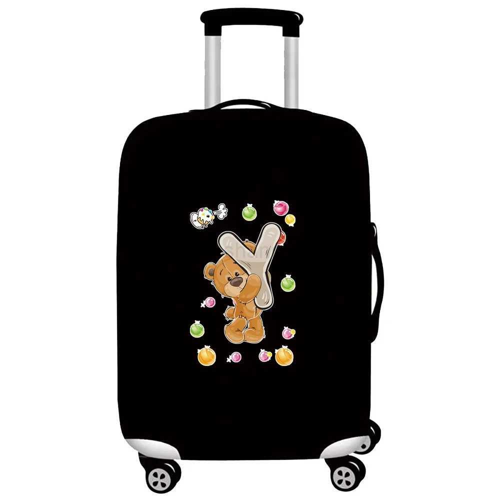 Luggage Cover Stretch Fabric Suitcase Protector Baggage Dust Case Cover Suitable 18-32 Inch SuitcaseTravel Organizer Bear SeriesXJ240723