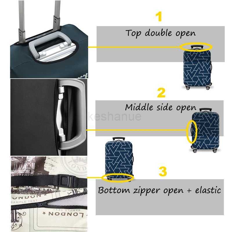 Travel Around World Approved Luggage Cover Protective Suitcase Cover Trolley Case Travel Luggage Dust Cover 18 To 32inch Xt913XJ240723