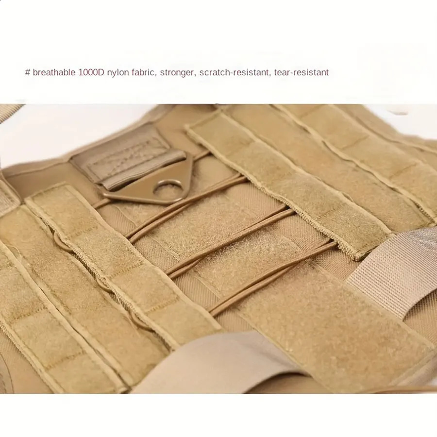 Back Lead Package Outdoor Training Clothing Medium Large Dog Vest Nylon Chest Strap 240722