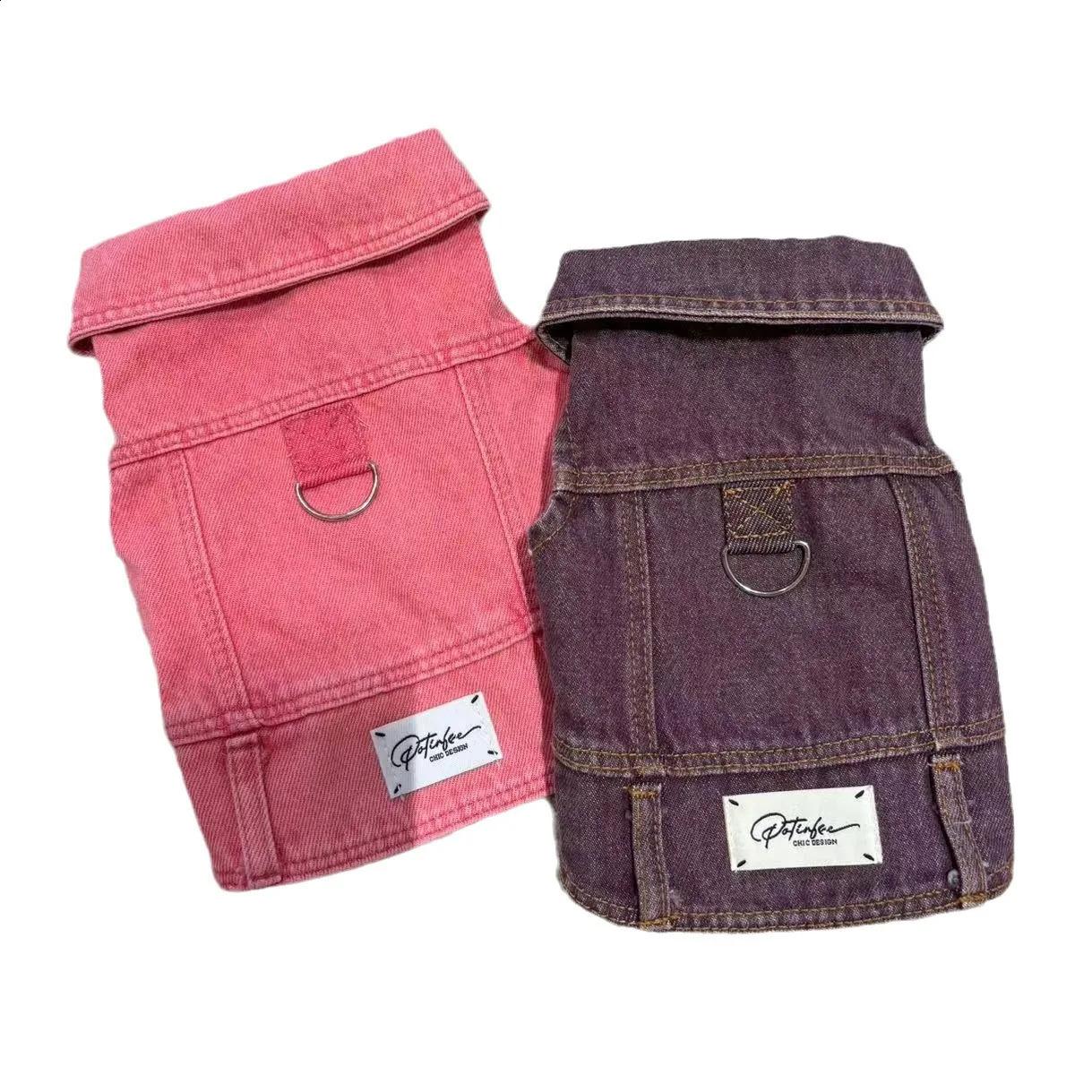 Pet Washed All Cotton Denim Bixiong Bomei Teddy Trendy Coat Puppy Clothes Dogs Vest Dog Costume 240722