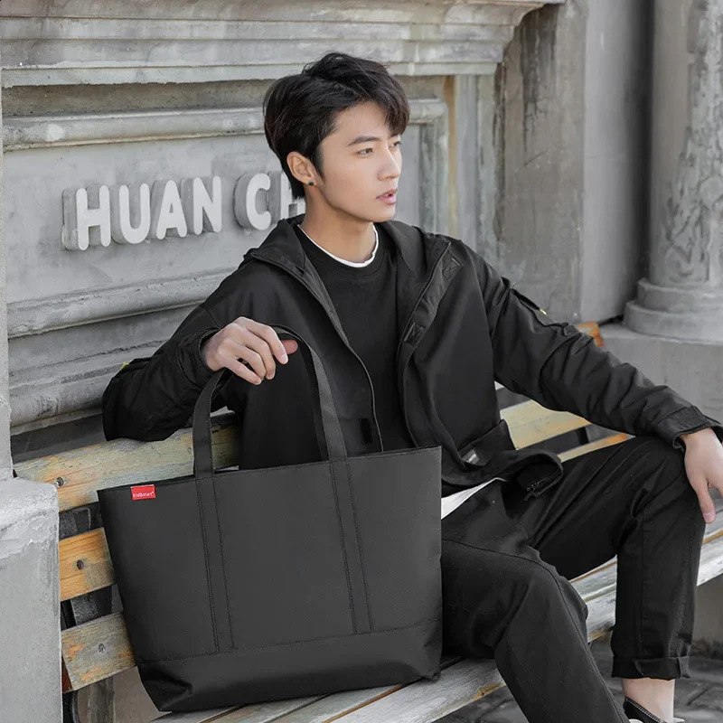 Mens Handbag Japanese Oxford Cloth Fashion Shoulder Bag y ner Large Student Black Casual 240826