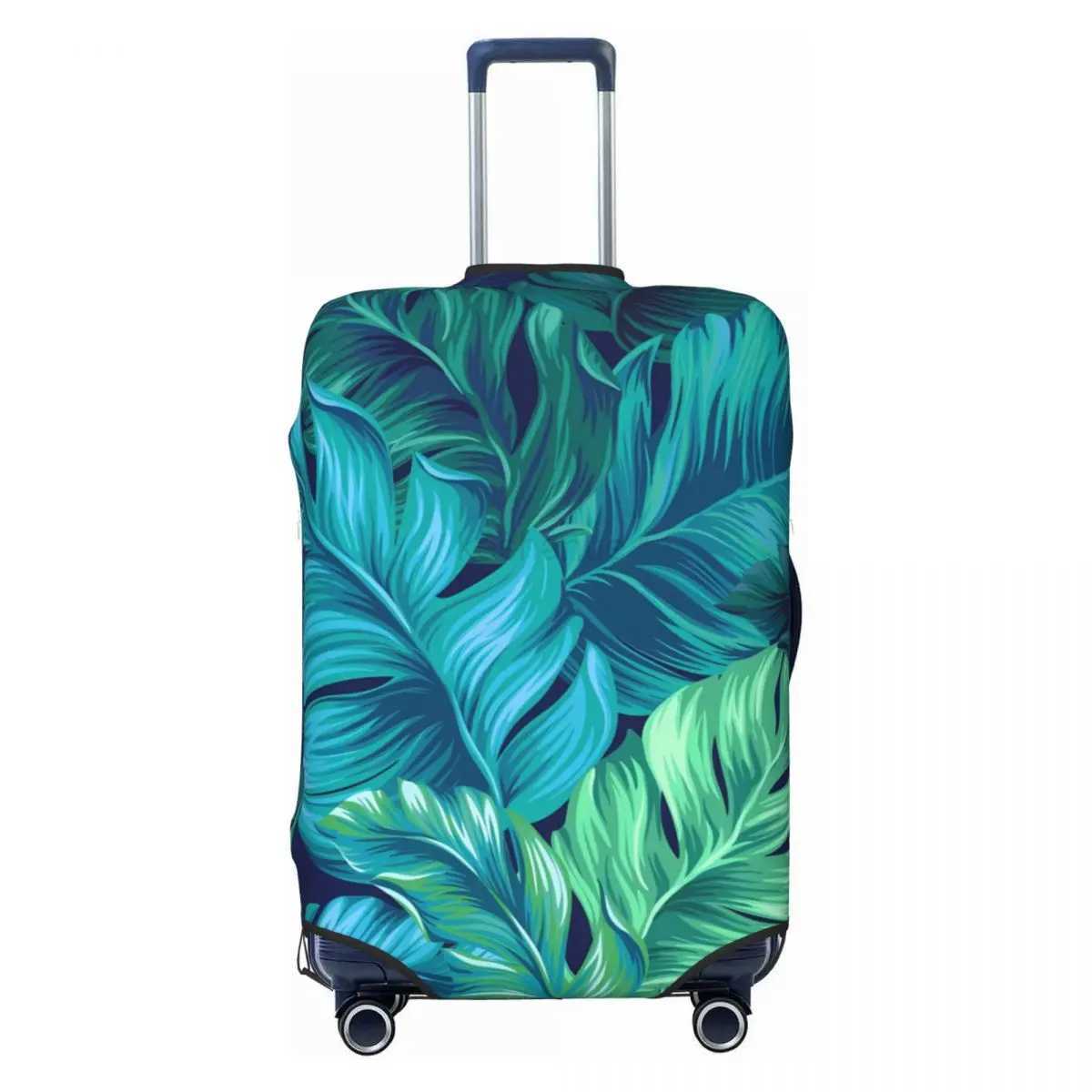 Hot Sale-- Tropical Leaves Prints Suitcase Cover Practical Business Protection Luggage Case HolidayXJ240723