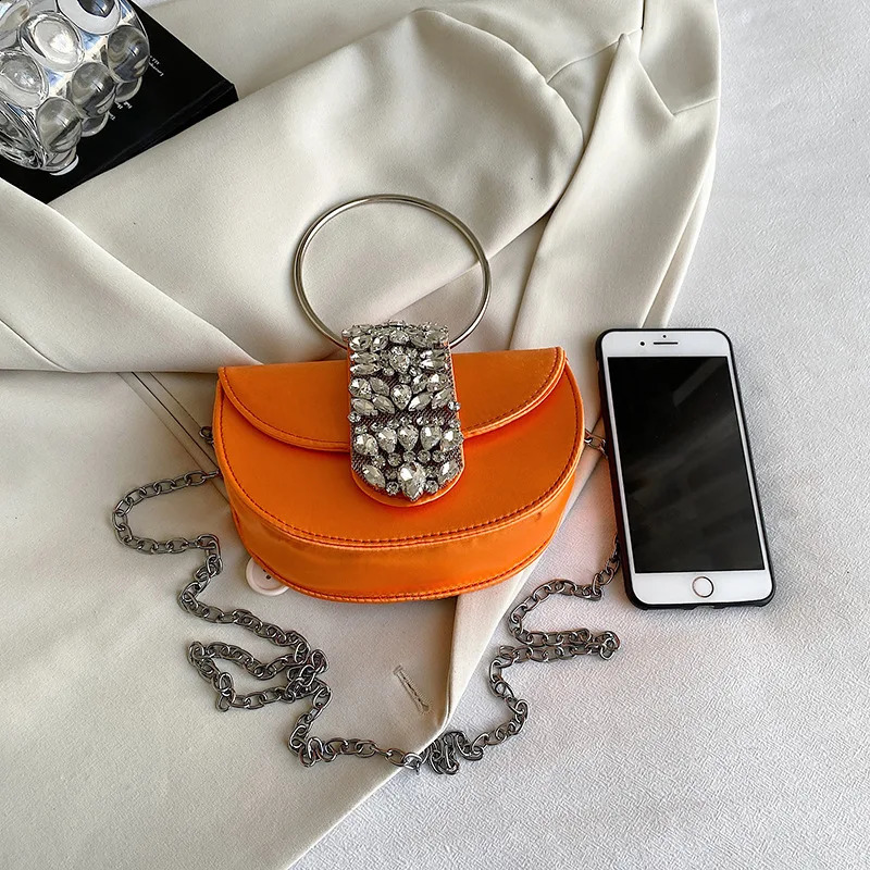 Womens y Evening Bag Shining Rhinestone Clutch Money Fashion Shoulder Handbag Wedding Party Dinner 240910