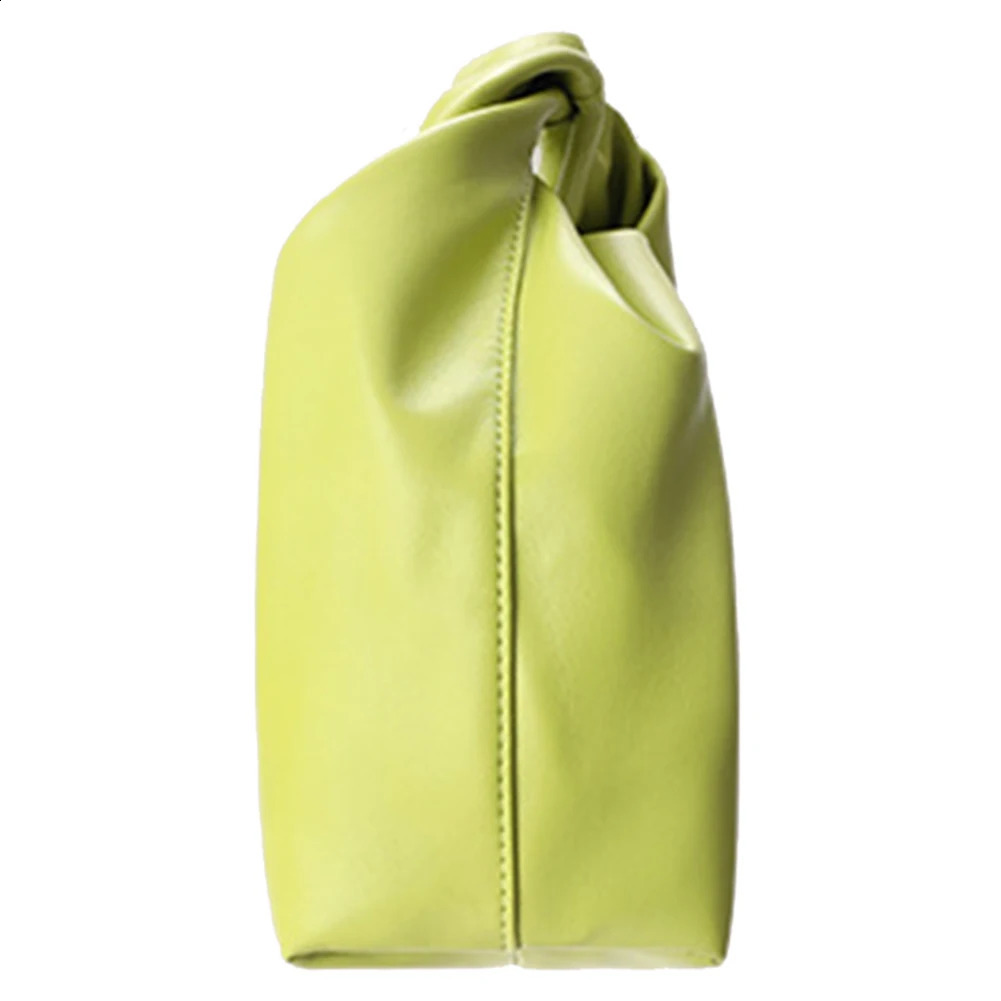 Women PU Twist Top Handle Bag Hasp Closure Mini Purse Solid Color Fashionable Clutch Purse Small Dumpling Bag for Outdoor Travel 240723