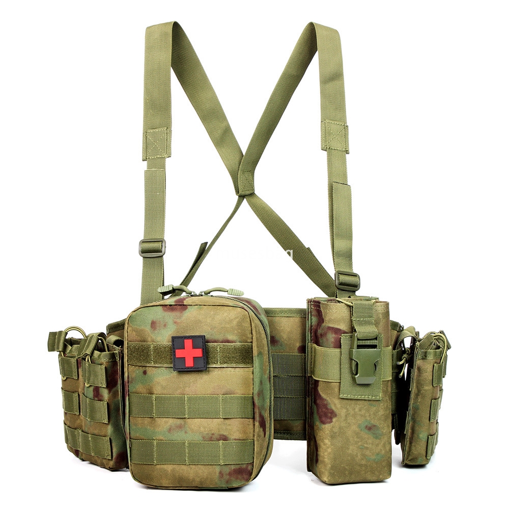 New shoulder belt tactical waist seal cross-border hot selling camouflage multi-functional carry molle belt manufacturers