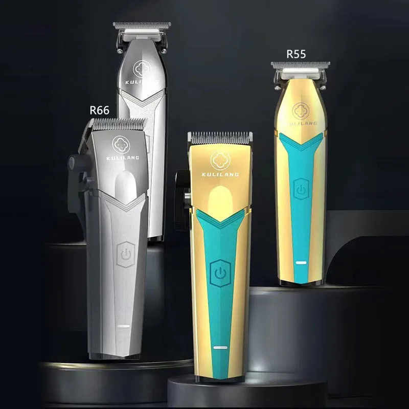 Madeshow R66 Professional Clipper Man Trimmer R55 0MM Cutter 7200 rpm Cutting Machine Oil Head Push Hair Salon 240712 C260312