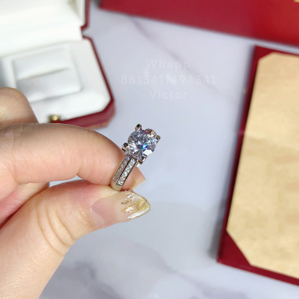 diamants legers ring for woman designer for man diamond 925 silver Gold plated 18K T0P quality official reproductions classic style fashion with box 005