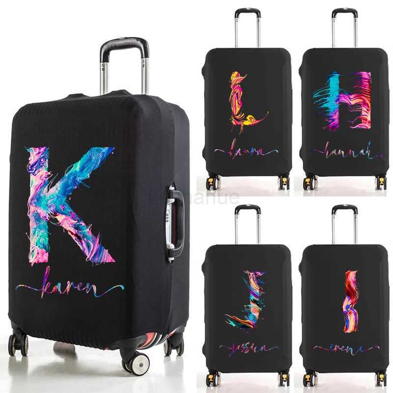 Customized Colorf Color Letter Luggage Cover Protective Cover Dust-proof Thicker Elastic Apply To 18-32 Travel AccessoriesXJ240723