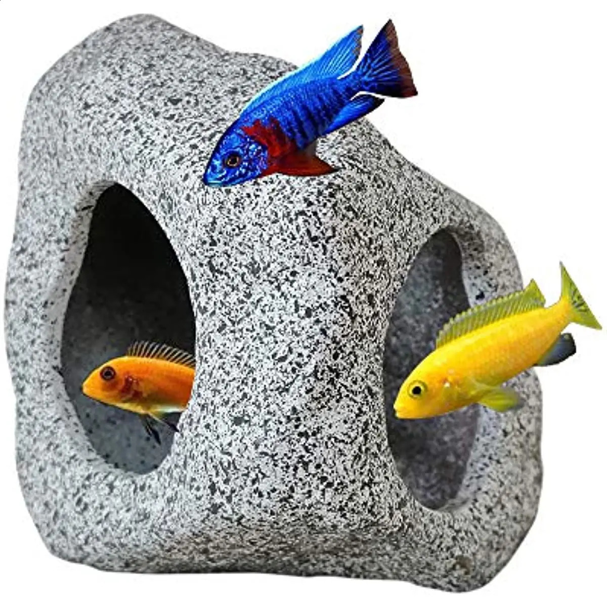 Aquarium Hideaway Rock Cave For Aquatic Pets To Breed Play And Rest Fish Tank Ornaments Decor Stone 240723