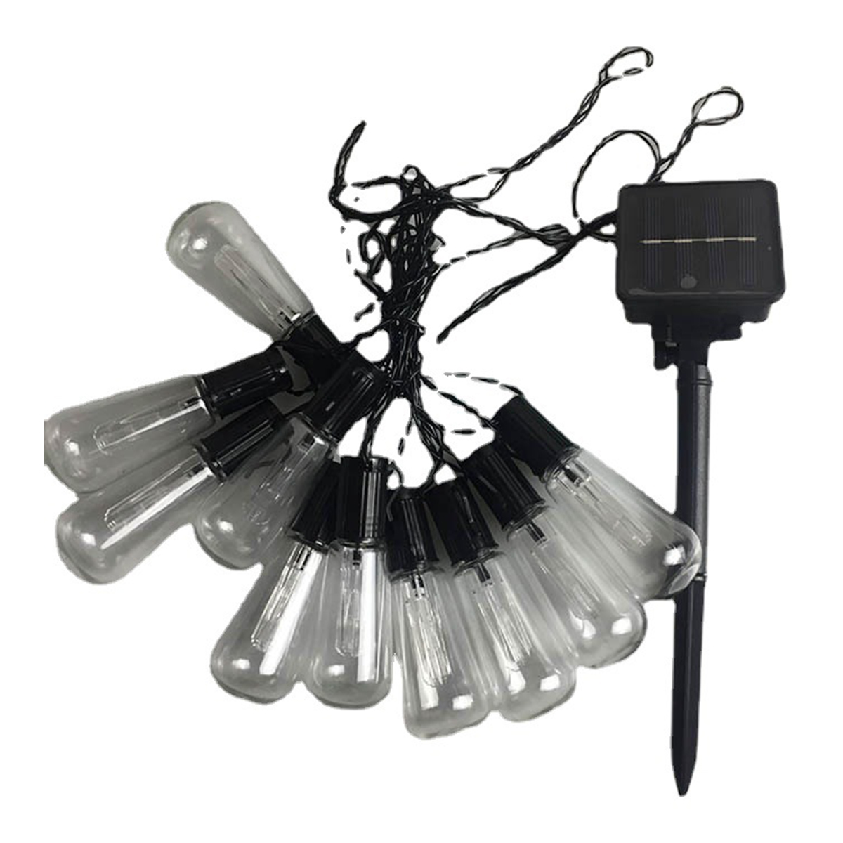 led solar edison long bulb outdoor patio wedding decoration ambient light string