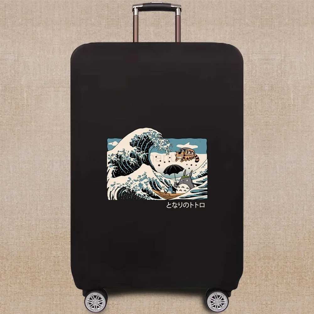 Luggage protective cover Travel Accessories Luggage Case Cover 18-32 Inch Wave Pattern Series Trolley Case Elastic CoverXJ240723