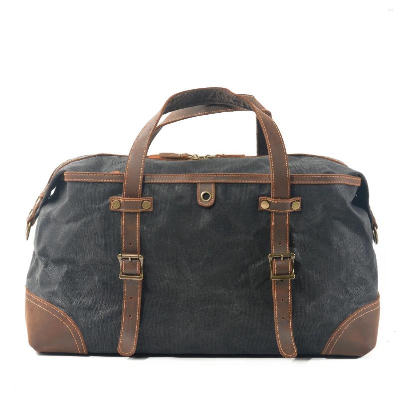 Duffel Bags Outdoor Retro Fiess Bag Men's Travel Portable Sports Leisure Large Capacity Shoulder New Yoga Outdo