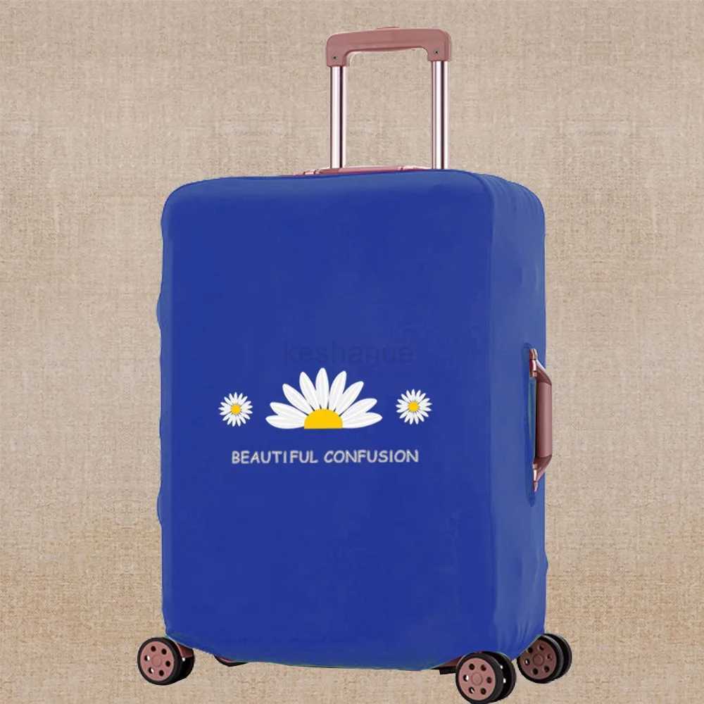 Luggage Cover Elasticity Dust-proof Travel Accessory Covers Apply To 18-32 Inch Suitcase Daisy Print Trolley Protective Case2023XJ240723