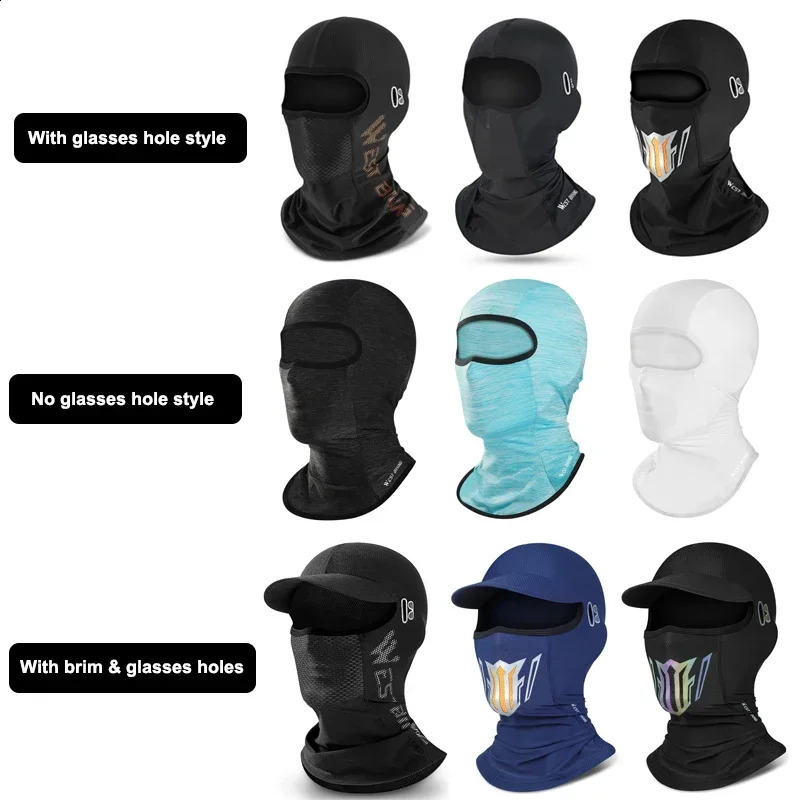 WEST BIKING With Brim Men Women Face Mask Summer Cool Fishing Cap Sun Protection Motorcycle Bicycle Cycling Balaclava Travel Hat 240723