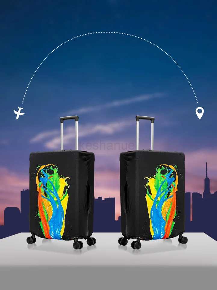 Hot FashionBaggage Protector Washable Thicken Travel Zipper Custom Luggage Cover SpandexXJ240723
