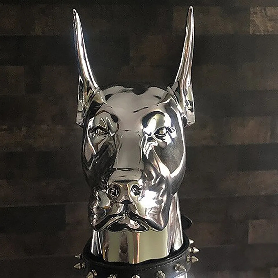 Home Decoration Sculptures Statues Figurines For Interior Doberman American Dog Small Art Animal Statues Ornament Room Decor 240723