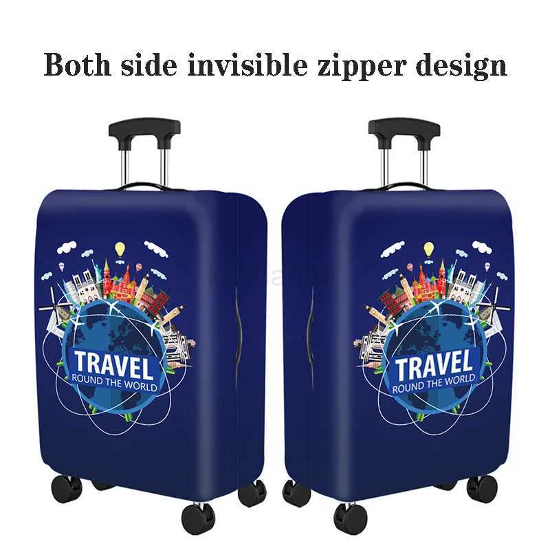 Dropshipping Elastic Baggage Covers Trolley Suitcase Protector For 18 To 32 Inch Travel Accessories Luggage Supplies Dust CoverXJ240723