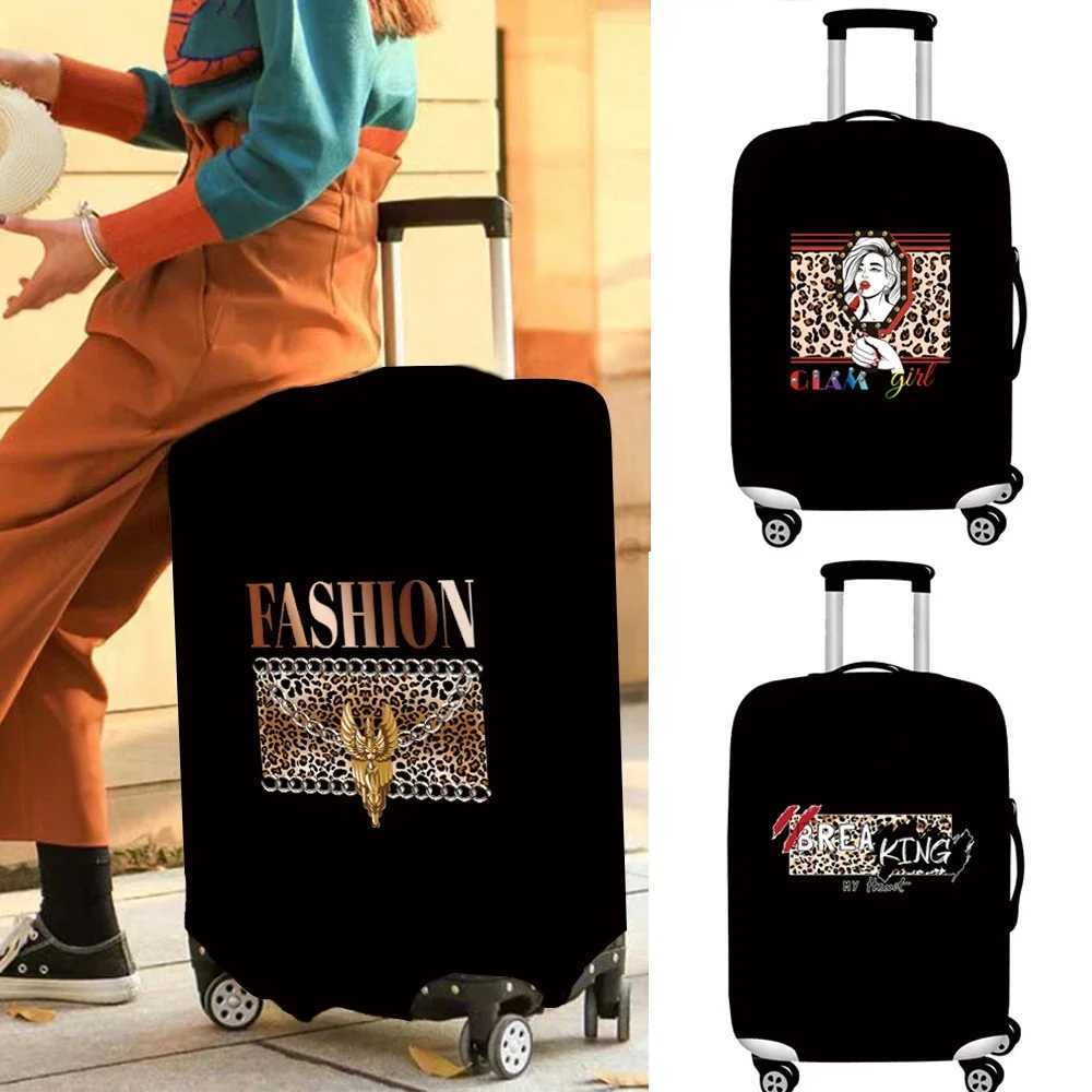 Suitcase Covers Luggage Protective Cover Suitcase Dust Wearresistant18-32 Size Leopard Series Protective Case Travel AccessoriesXJ240723