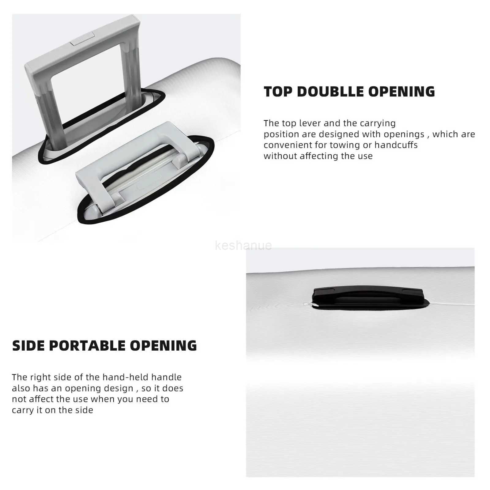 Funny Animal Dog Elephant Print Travel Luggage Bag Covers Elastic 18-32inch Suitcase Protector Baggage CoversXJ240723