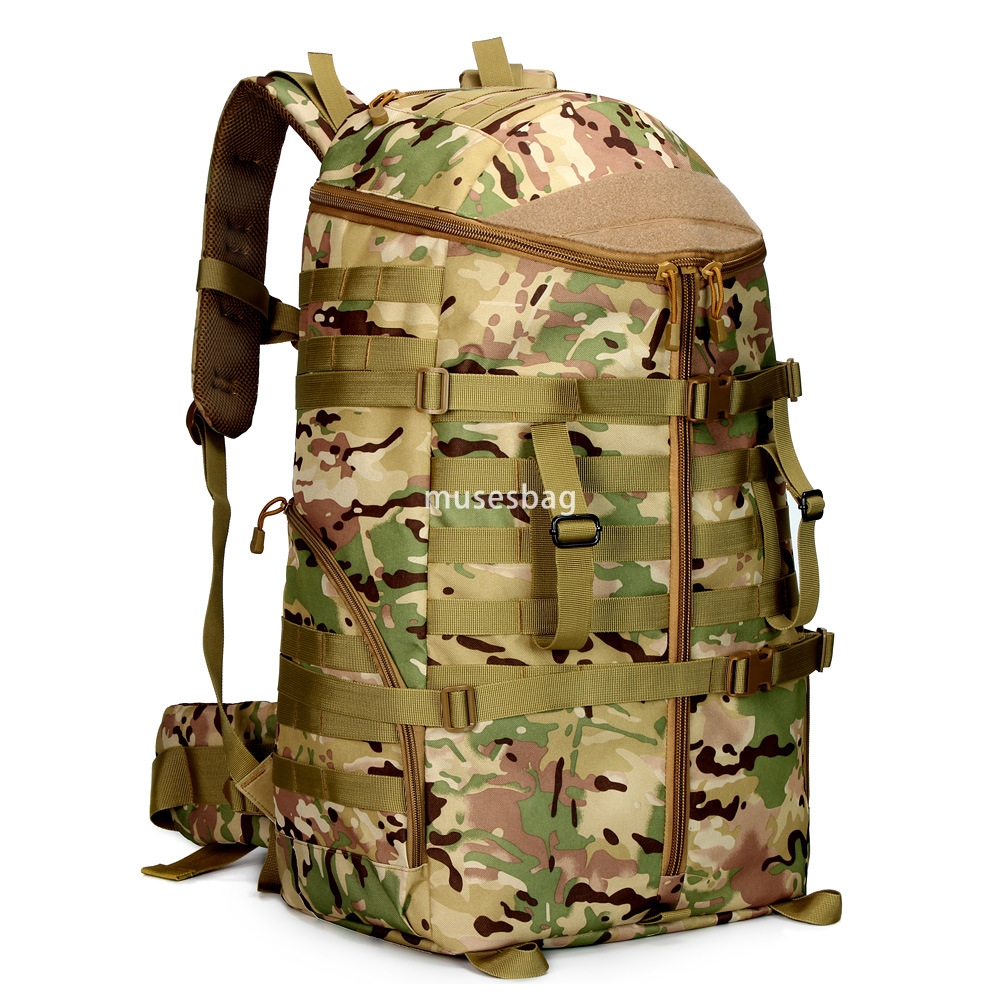 Large capacity backpack army camouflage backpack special combat multi-functional outdoor sports travel tactical backpack