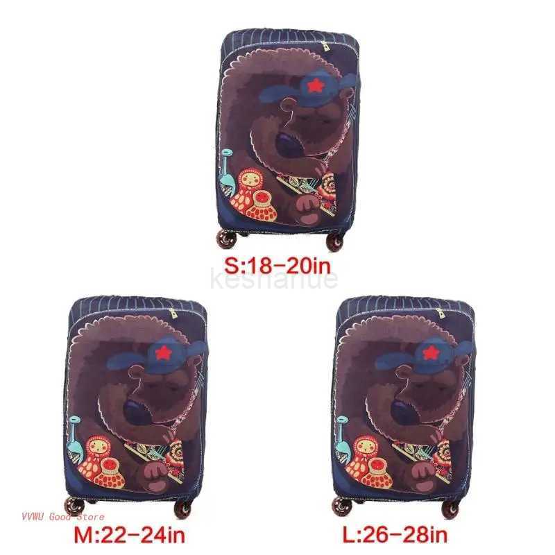 Suitcase Protective Cover Practical Elastic Luggage Cover for 18-28 Inch LuggageXJ240723