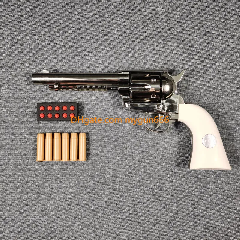 Colt 1873 Single-Action Army Revolver Replica Toy Gun Blaster Soft Bullet Shell Ejected Gun Pistol for Adults CS Pubg Jedi Look Real Moive Collection  - view 3