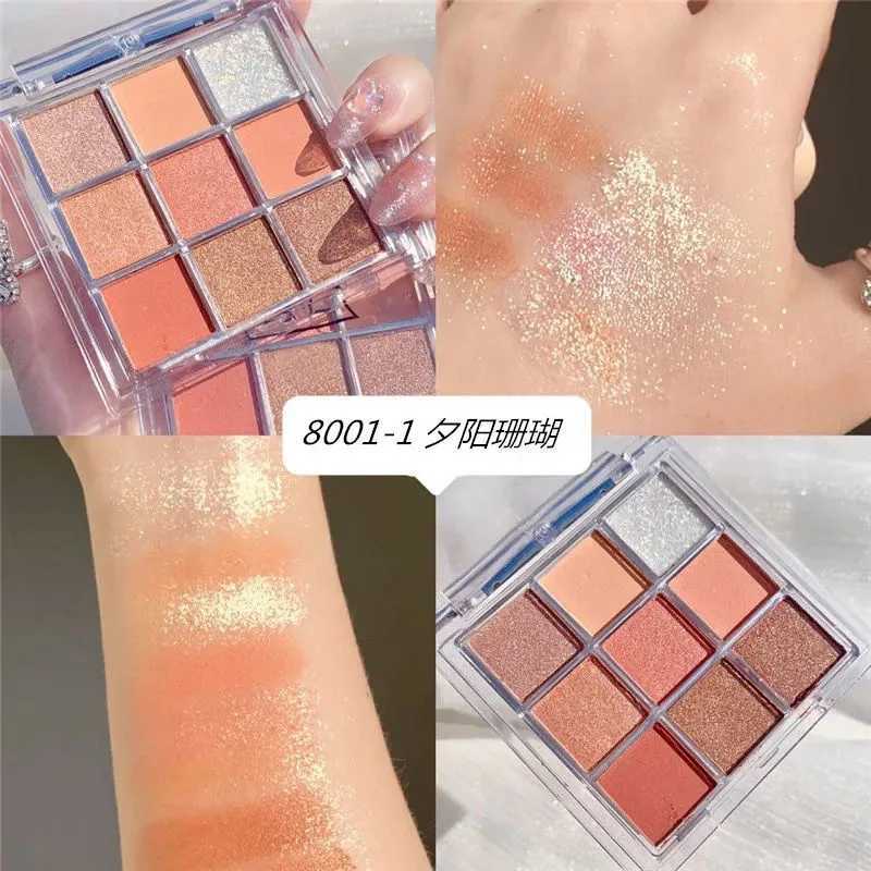 9 Color Charm Female eye shadow Palette Gothic Smoke Personality Matte eye shadow Pigment Makeup Cosmetics Best Girl Friend GiftW240730