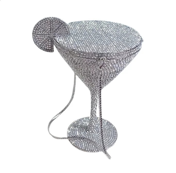 Martin tail Cup Dia Evening Clutch Bags Crystals Bridal Handbag Dinner Clutches Female Gems Purse Rhies Purses 240830 d254 4