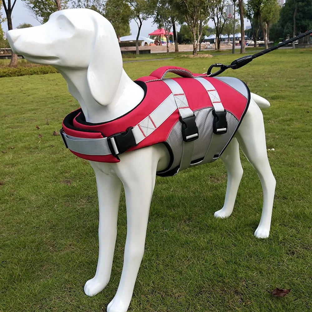Life Jacket Swimming Lightweight Pet Lifesaver with Lift Handle Leash Ring Puppy Safety Vest for Small Medium Large Dog 240722