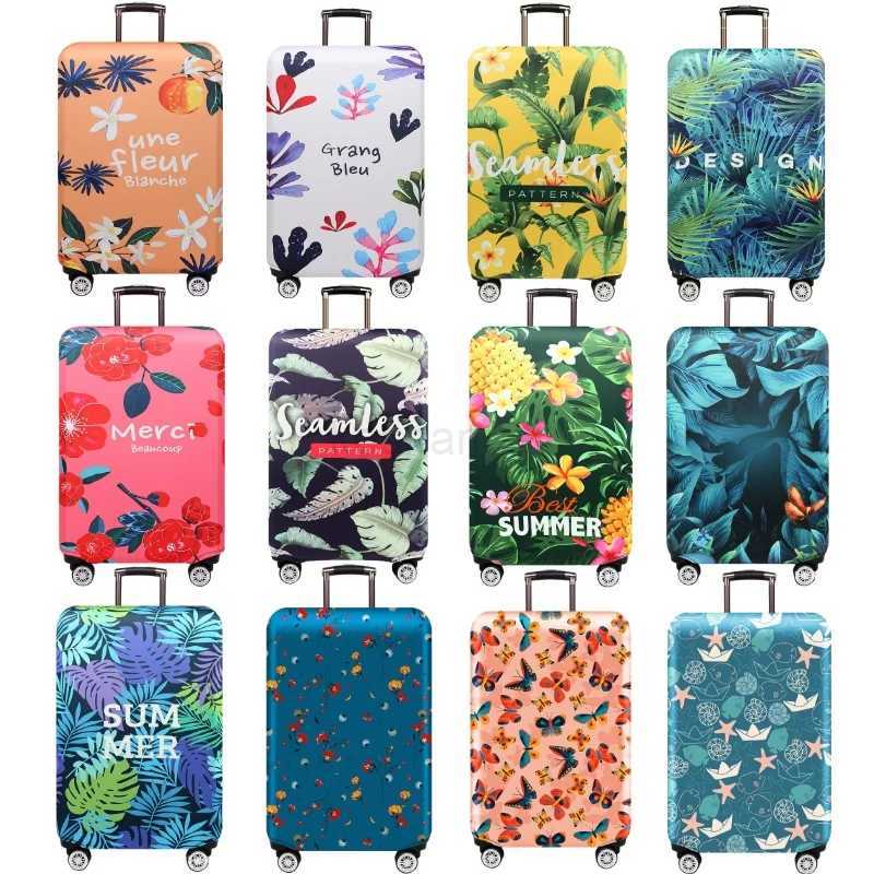 Thick Elastic Plant Luggage Protective Cover Zipper Suit For 18-32 inch Bag Suitcase Covers Trolley Cover Travel AccessoriesXJ240723