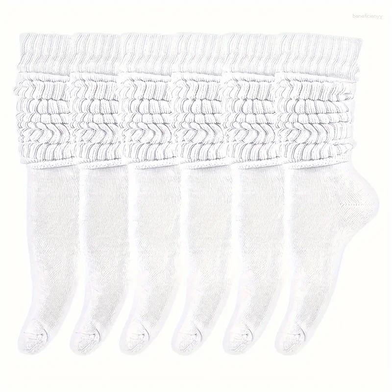 Women Socks 3 Pairs Women's Slouchy - Comfortable & Versatile Calf-Length Stockings Perfect For Daily Wear Casual Fas