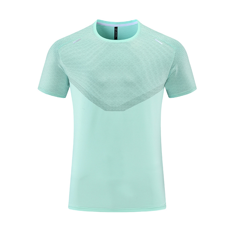 A466 New T-Shirt Men Anti-Cursor Sports Running Training Quick-Drying Clothes Ice Silk Breathable Short Sleeve Shirts