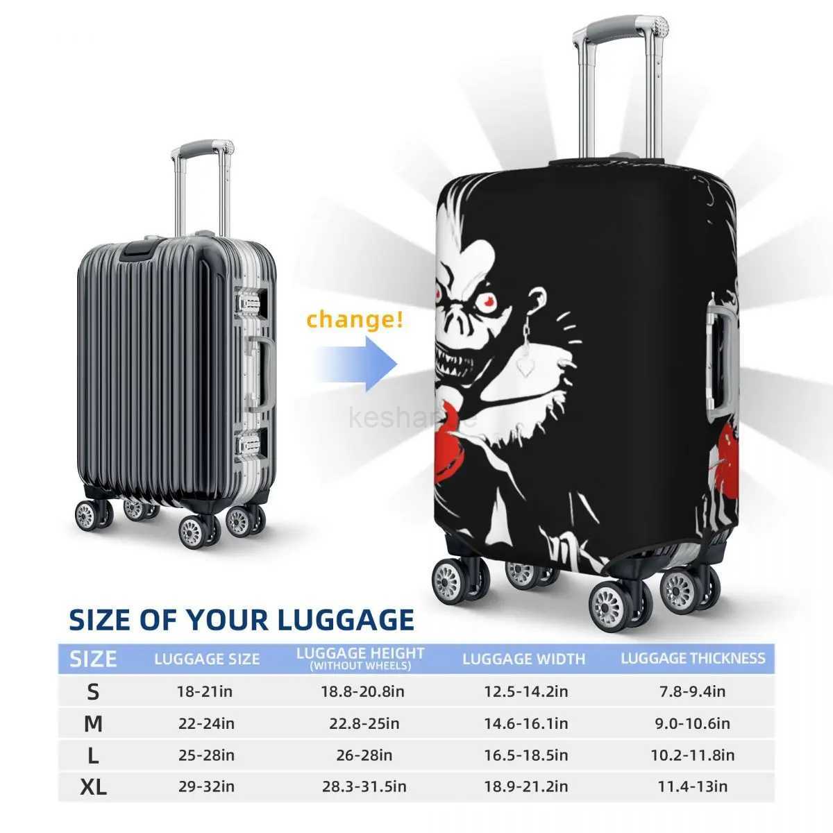 Japan Anime Suitcase Cover Anime Flight Cruise Trip Practical Luggage Case ProtectorXJ240723
