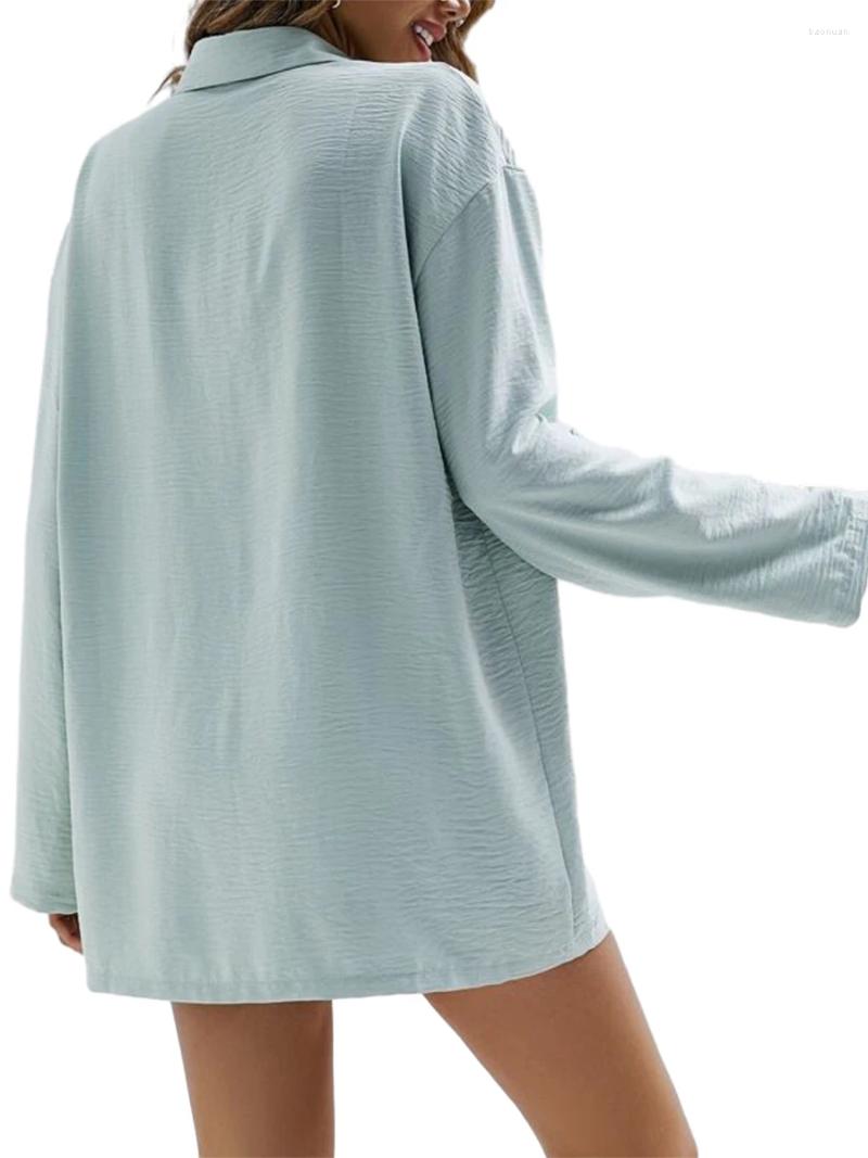 Womens Tracksuits Women S Stylish 2 Piece Co-ord Set Trendy Short Sleeve Button Down Shirt Comfy Shorts For Casual Loungewear