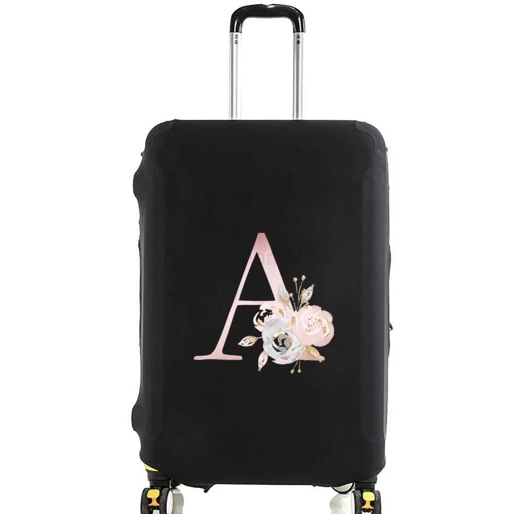 Thick Elastic Luggage Protective Cover Dust Cover Anti-Scratch Suitcase Covers Zipper Suit for 18-32 Inch Bag Pink Flower SeriesXJ240723