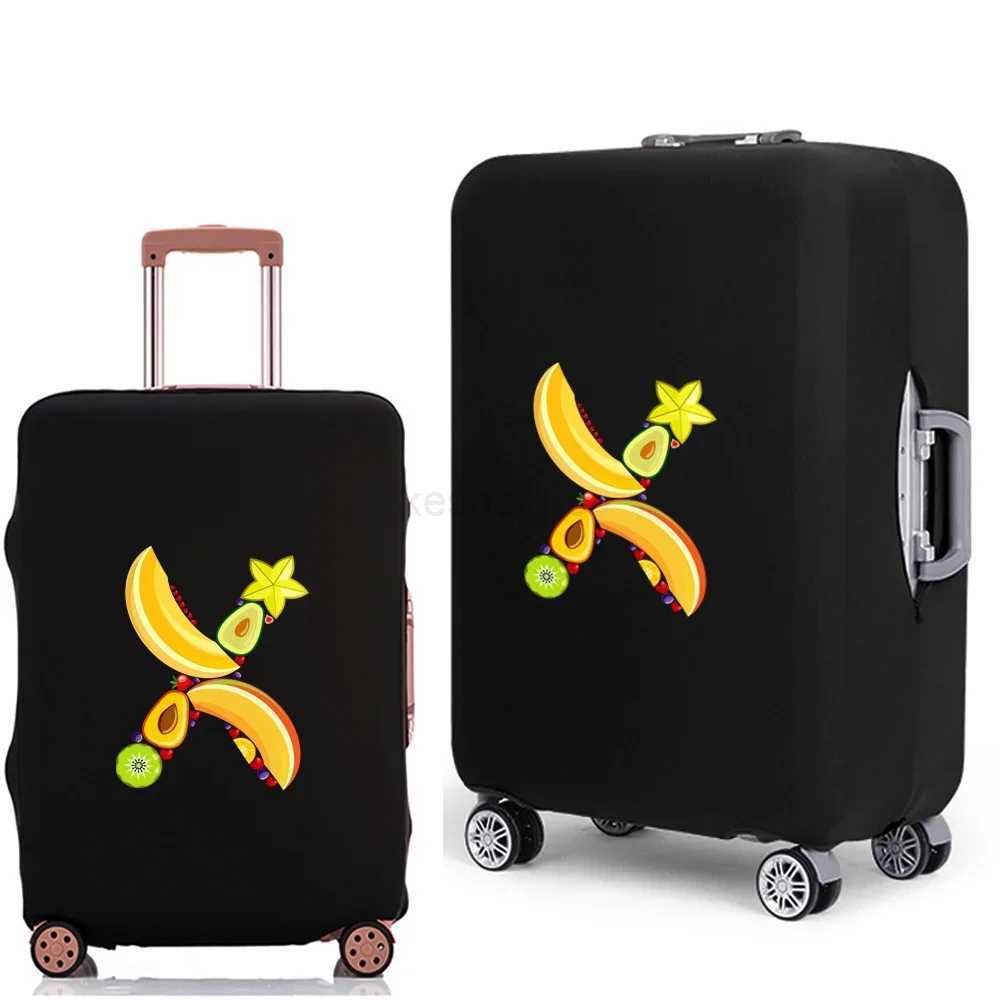 New Luggage Case Protective Cover Fruit Letter Pattern Travel Elastic Duffle Thicken Luggage Dust Cover for 18-28 Inch SuitcaseXJ240723