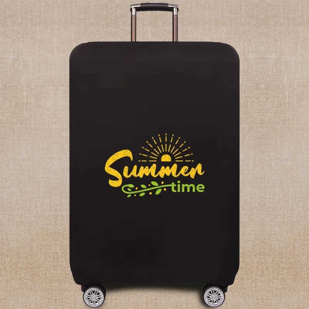 Travel Accessory Suitcase Cover Luggage Protective Case Phrase Pattern Series 18-32Inch Trolley Cover ElasticXJ240723