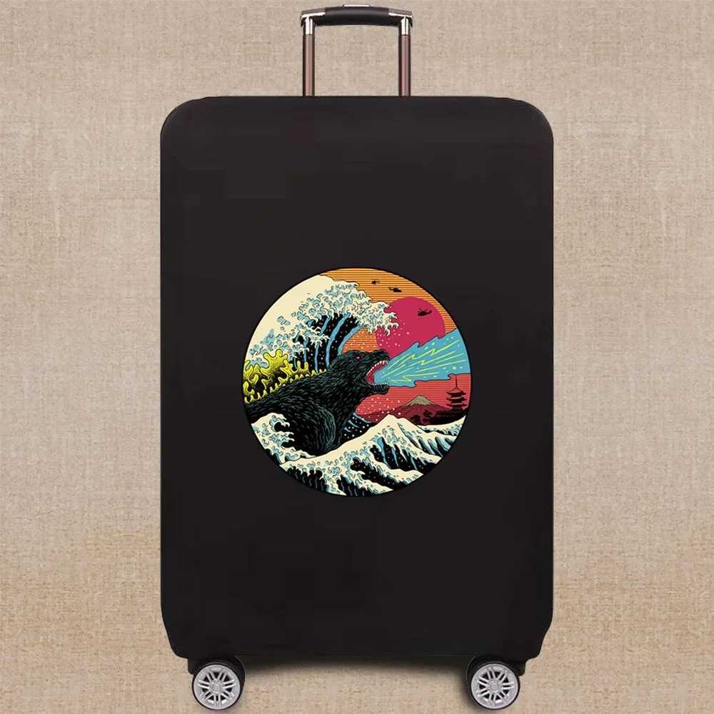 Luggage protective cover Travel Accessories Luggage Case Cover 18-32 Inch Wave Pattern Series Trolley Case Elastic CoverXJ240723