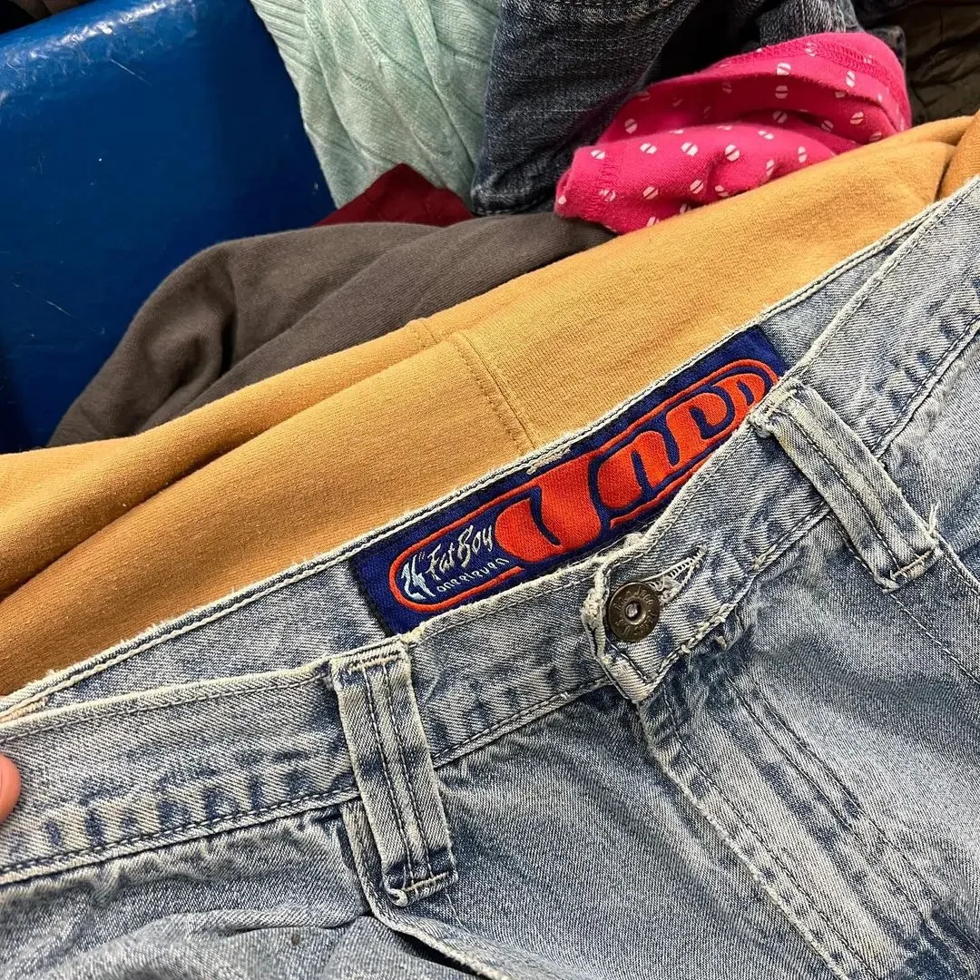 Jeans Mens Harajuku Retro Hip Hop Cartoon Embroidery Baggy denim Pants 2000s Street Gothic Wide Trousers Streetwear y240819