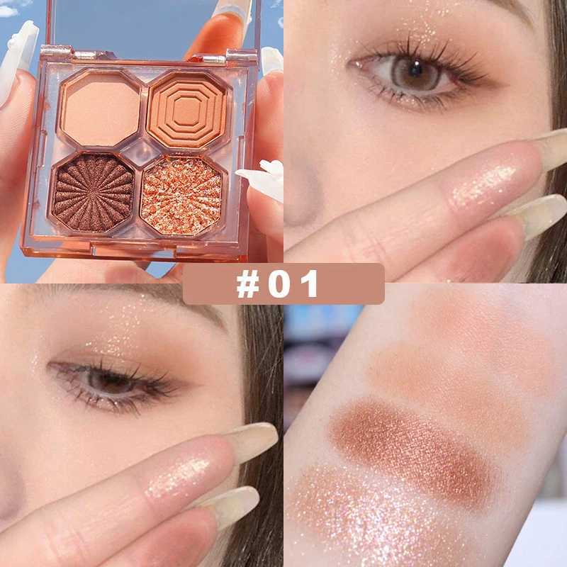 4-color mini size eye shadow tray elegant glitter sequins eye shadow tray Christmas Halloween eye shadow makeupW240730