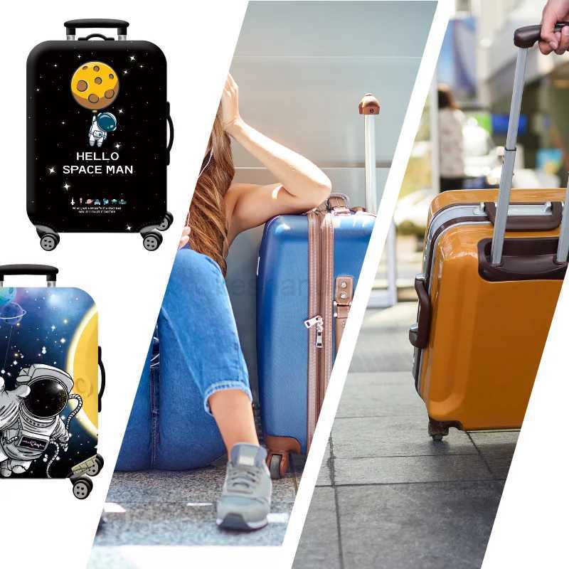 Thick Elastic Universe Luggage Protective Cover Zipper Suit For 18-32 inch Bag Suitcase Covers Trolley Cover Travel AccessoriesXJ240723