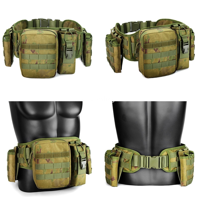 New shoulder belt tactical waist seal cross-border hot selling camouflage multi-functional carry molle belt manufacturers