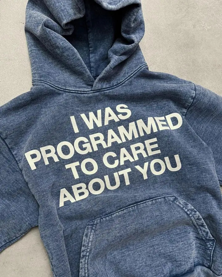 Streetwear Hoodie Y2k Gothic Hip Hop Letter Graphic Print Oversized Hoodie Sweatshirt Men Women Harajuku Pullover Hoodie Clothes 240722