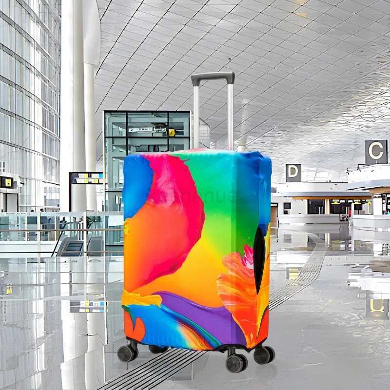 Luggage Covers Protector Fasion Travel Luggage Suitcase Protective Cover Stretch Dust Covers Travel Accessories Luggage SuppliesXJ240723