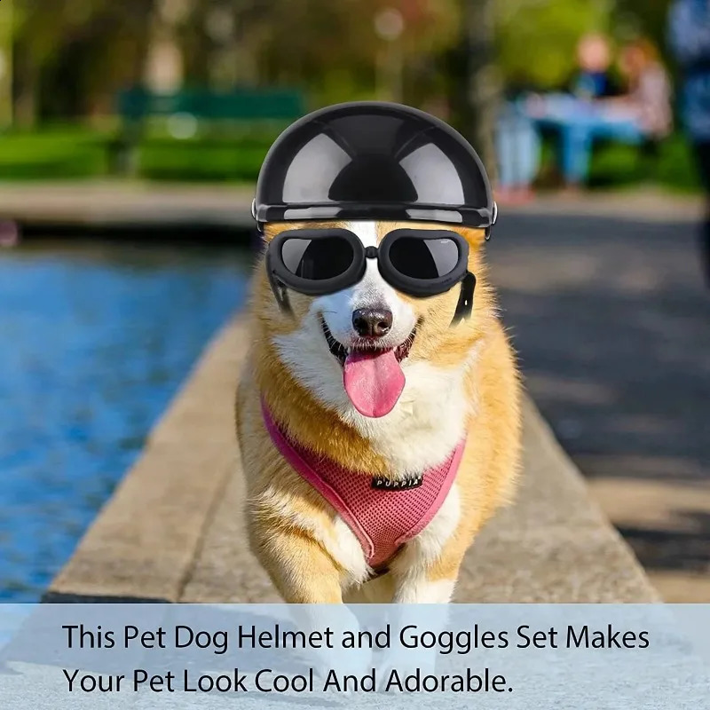 Small t Motorcycle Helmet with Ear Holes Sport Dog Hard Hat Outdoor Bike Doggy Cap for Dogs and Cat 240722 Free shipping